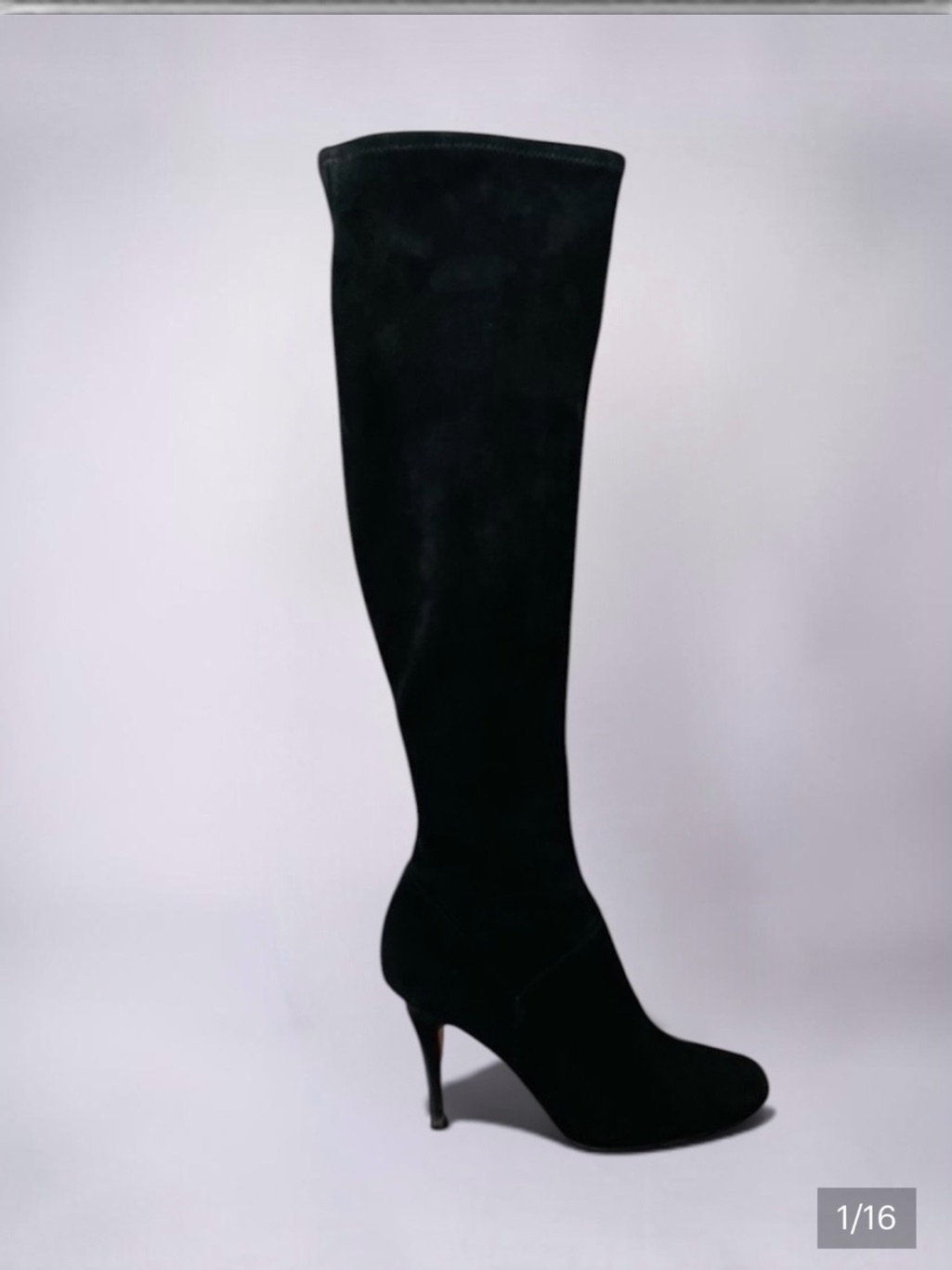 Cole Haan Nike Air Black Suede Pull On Boots Size 6.5 B